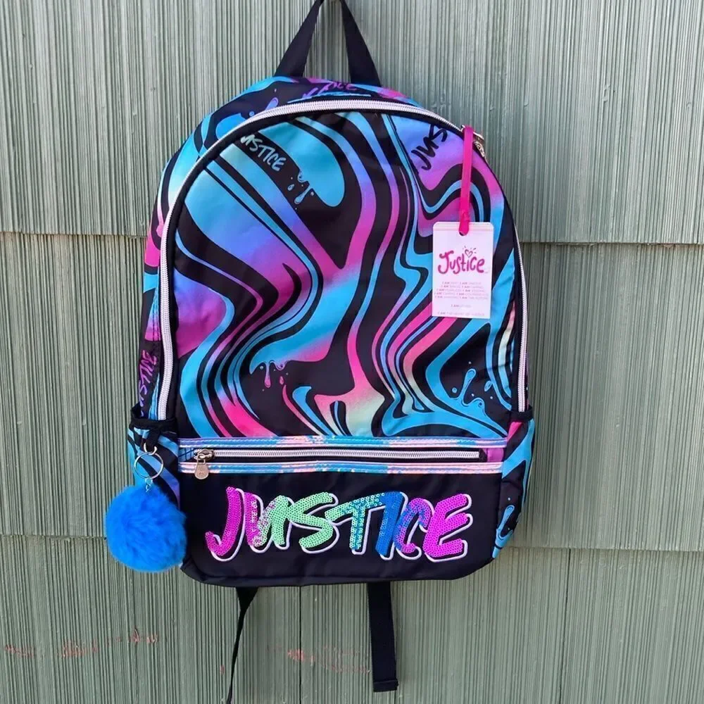 Justice Girls Graphic Backpack Bag